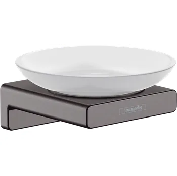 Mýdlenka Hansgrohe AddStoris Miska na mýdlo, kartáčovaný černý chrom 41746340