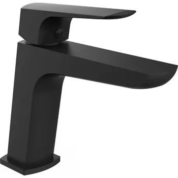 Vodovodní baterie Teorema Edge - Umyvadlová baterie stojánková, výpust CLICK, výška 100 mm, černá 8E301BB