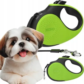Vodítko pro psa Automatické Vodítko XCHO , páskové 5 m (S), pro psy do 15 kg, zelené