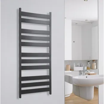 Radiátor Zehnder Zeta - Radiátor 1200x500 mm, pro teplovodní nebo kombinovaný provoz, černá matná ZET-120-050-9205