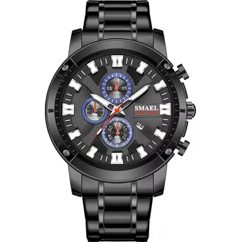 Hodinky Smael 9153 Pánské analogové hodinky Černé
