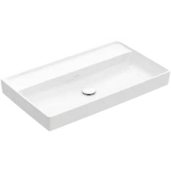 Umyvadlo Villeroy & Boch COLLARO - Umyvadlo na skříňku 800x465x160 mm, bez přepadu, bílá Alpin CeramicPlus 4A3383R1