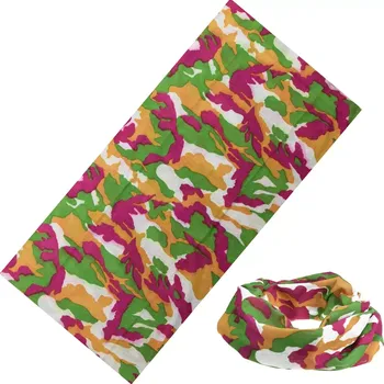 Nákrčník Multifunkční šatka Camouflage Girl 48x25cm