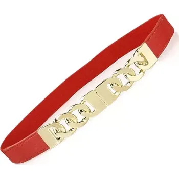 Opasek Dámský pásek na šaty červený