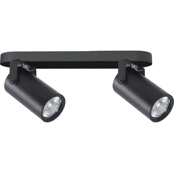 Stropní svítidlo Gary černé moderní 2bodové nastavitelné do obýváku a kuchyně