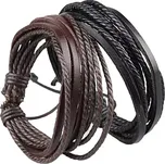 Kožený náramek na ruku Never Fade - Barva Černá