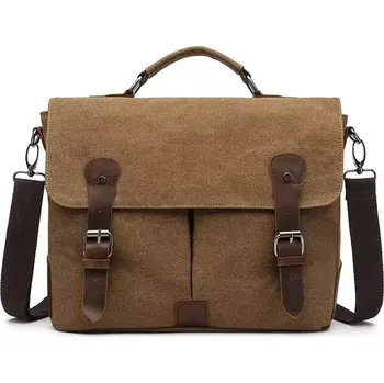 Canvasio plátěná canvas taška Dolsine Hnědá 11L