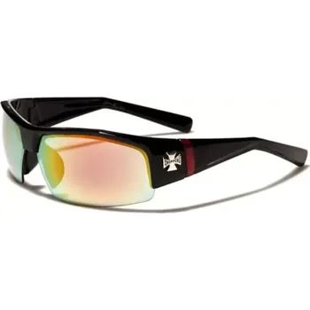 CHOPPERS SEMI-RIMLESS zrcadlové sluneční brýle Oranžové