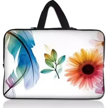 pouzdro na notebook Huado taška na notebook do 12.1" Pírko a květiny