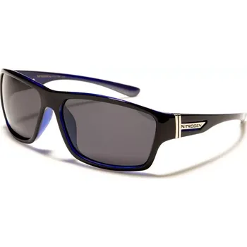 NITROGEN Ovální Pánské polarizační brýle Černé-modré