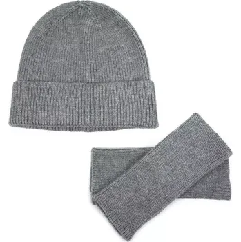 Čepice ArtOfPolo set čepice s palčáky minimalism Šedý