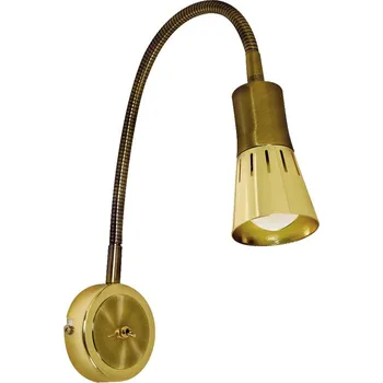 Nástěnné svítidlo Nástěnná lampička k posteli ARENA - 1xE14, 40W, zlatá / patina