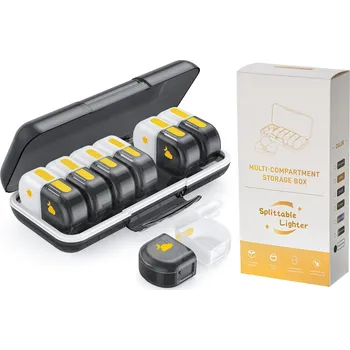 Obraz Schránka kazeta na léky Topmedics – 2 přihrádky denně