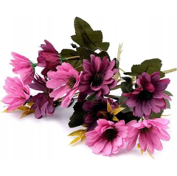 umělá květina UMĚLÉ KVĚTY KYTICE CHRYZANTÉM HUSTÁ VELKÁ