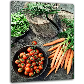 Obraz SKLENĚNÁ OCHRANNÁ DESKA NA INDUKCI 40x52 ZELENINA KUCHYNĚ Tvrzené Sklo 7w