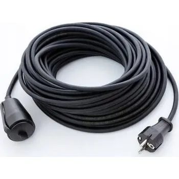 Napájecí kabel Zahradní Prodlužovací Kabel Munos 30 m 1 ks zásuvek černý