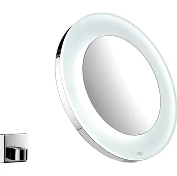 Zrcadlo Emco Cosmetic mirrors Prestige - Kosmetické zrcadlo s LED osvětlením napájené z baterie, 3 násobné zvětšování, chrom 109600123