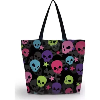Plážová taška Huado nákupní a plážová taška - Happy Skulls