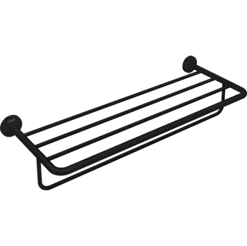 Držák na ručník AXOR Universal Circular polička na ručníky s držákem ručníku, matná černá 42843670