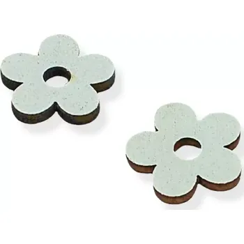 Dřevěný květ vintage - 50 ks