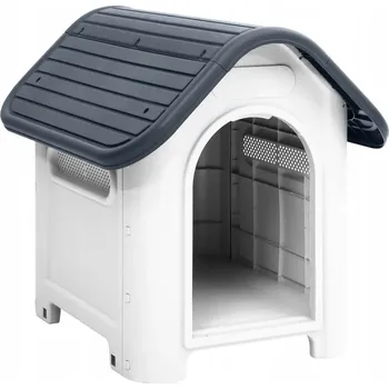 Bouda pro psa Bouda pro psa, šedá, 59x75x66 cm, polypropylen