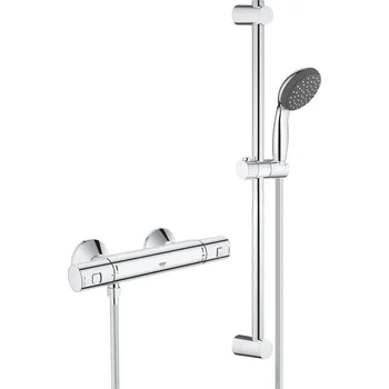 Vodovodní baterie GROHE Precision Start - Termostatická sprchová baterie se sprchovou soupravou, chrom 34597000