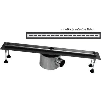 Odvodňovací žlab Sprchový žlab SLOT s horizontální přírubou, 110 cm