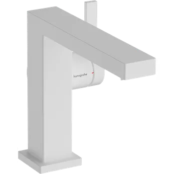 Hansgrohe Tecturis E Páková umyvadlová baterie 110 Fine CoolStart EcoSmart+ s odtokovou soupravou Push-Open, matná bílá 73020700