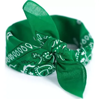 Šátek Bavlněný šátek Bandana 55 cm x 55 cm Zelený