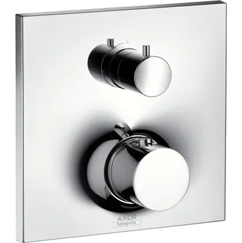 Vodovodní baterie Axor Massaud - Termostatická baterie pod omítku s uzavíracím ventilem, chrom 18745000