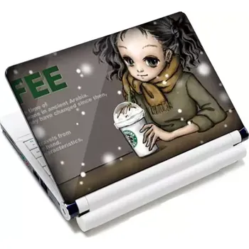 Huado fólie na notebook 12-15.6" Holka s kafé