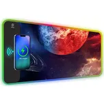 Huado RGB podložka pod myš s bezdrát nabíjením 15W Mars