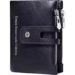 Contacts® malá kožená peněženka Karaman Černá