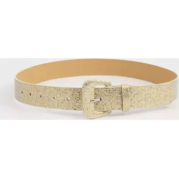 Opasek Dámský lesklý flitrový pásek na šaty Square Zlatý