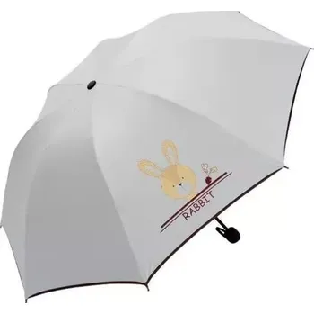 Deštník Carla Dámský skládací deštník Bílý Králiček