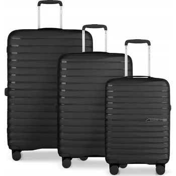 PUCCINI Sada CESTOVNÍCH KUFRŮ Tvrdé Polypropylenové 3v1 PP025-1