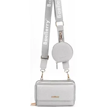 Peněženka Baellerry Dámská peněženka s popruhem a kapsičkou Šedá