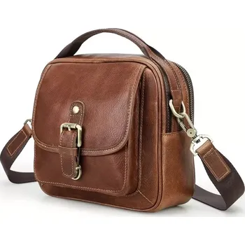 Contacts® kožená Crossbody Messenger taška Onex 4L