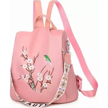 Dámský Crossbody batůžek s popruhem Skřivan Růžový