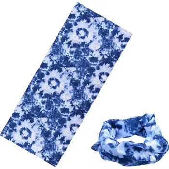 Nákrčník Multifunkční šatka Batikovaná Modrá 48x25cm