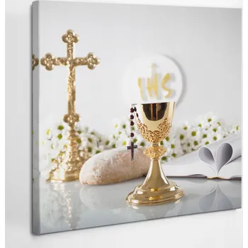 Obraz Tištěný obraz na plátně na zeď - Památka na První svaté přijímání 40x40 cm
