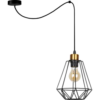 Závěsné svítidlo Primo černé zlaté nastavitelné loftové do obýváku a jídelny CANDELLUX