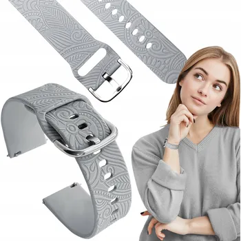 Příslušenství k chytrým hodinkám Řemínek pro Huawei Watch GT 3 Pro Sport 46mm chytré hodinky šedý řemínek 22mm