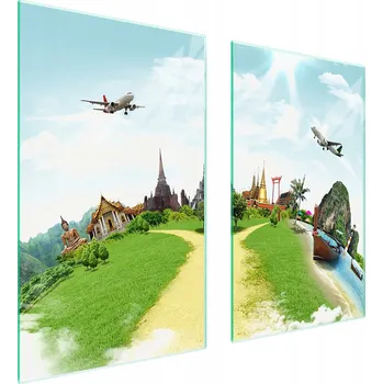 Obraz Skleněná ochranná deska na sporák 75x52 Město