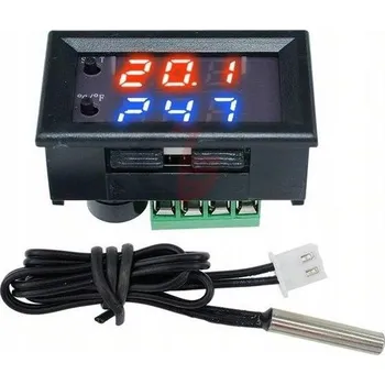 Termostat ABC-RC Termostat W1209WK 12V -50 °C až 110 °C - Červeno-Modrý