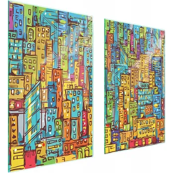 Obraz Skleněná ochranná deska na sporák 75x52 Město