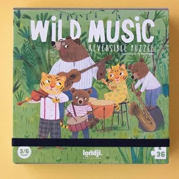 LONDJI Kapesní puzzle Lesní kapela - 36 pcs