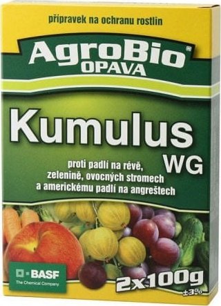 Fungicidní přípravek na ochranu proti padlí v sadech, vinicích nebo v zelenině.