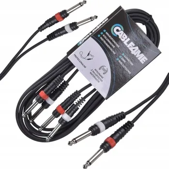 Audio kabel Kabel jack 6,3 mm - jack 6,3 mm Cable4Me 5907780144885 6 m