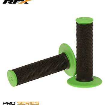 Nářadí na motocykly RFX Pro Series Dual Compound Gripy Black Centre (černá/zelená) Pár FXHG2010099GN